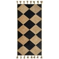 thumbnail image 3 of Indian Handmade Braided Natural Pure Jute with Black Design Area Rugs Size 5 x 5 Square Feet ( 150 cm x 150 cm ), 3 of 5