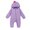 Purple, variant on WIBACKER Newborn Baby Boy Girl Dinosaur Onesie Cartoon Long Sleeve Zip Up Hooded Jumpsuit Outfits