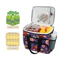 thumbnail image 2 of FORMRS Insulated Cooler Bag 24 Cans Capacity Soft Leakproof Lunch Box with Side Pockets, Beautiful Floral Pattern, 2 of 7