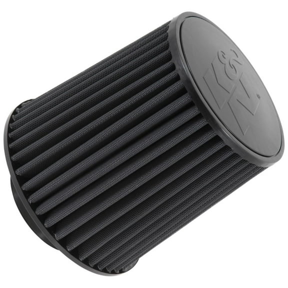 K&N Universal Clamp-On Air Filter: High Performance, Premium, Washable, Replacement Filter: Flange Diameter: 4 In, Filter Height: 8 In, Flange Length: 1.5 In, Shape: Round Tapered, RU-5171HBK