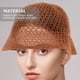thumbnail image 4 of KAKOWELY Sombrero de paja para playa para mujer, sombrero versátil para mujer, sombrero de cubo para niña, 4 of 4