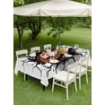thumbnail image 4 of Outdoor Tablecloth with Umbrella Hole for Patio/Picnic/Party/Camping, Football Broken Wall Waterproof Table Cloth Rectangle Table Cover Washable, Abstract Art Sport 3D Realistic (52"x 70"), 4 of 9