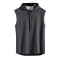thumbnail image 5 of Krdevn Mens Sleeveless Vest Top Casual T Shirt Solid Color Hooded Hoodie,Tank Tops Men,M, 5 of 5