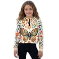 thumbnail image 5 of Uourmeti Classic Bohemian Butterfly Casual Pullover Athletic Zip Up with Pocket Lightweight Sweatshirt Christmas Sweatshirt Size 7-8, 5 of 7