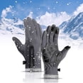 thumbnail image 1 of Kyncilor For Outdoor Exercise Work Winter Warm Gloves Fleece Windproof Waterproof Gloves - Grey/s, 1 of 5