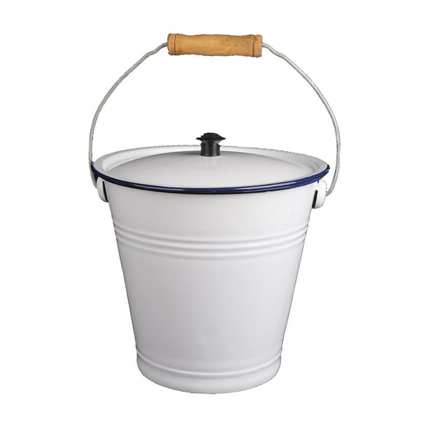 Cubo de esmalte Cubo de hielo Cubo de leche de arroz multiusos Cubo de metal Esmalte para 3L