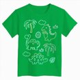 thumbnail image 4 of TOWED22 Boy's Summer T-Shirts Short Sleeve Crew Neck Cotton Tees Basic Solid Color Casual Tops and Shirts(Green,11-12 Y), 4 of 4