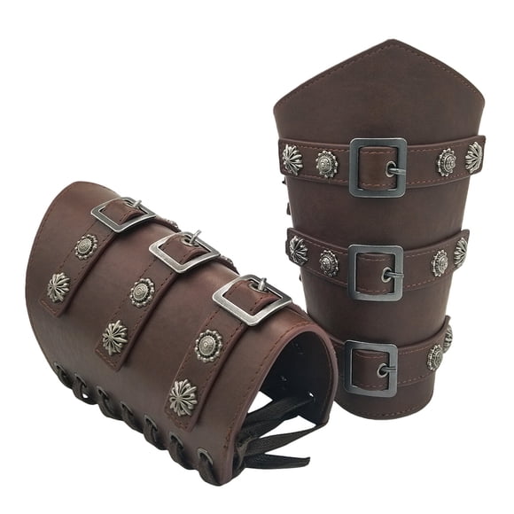 Pack de 2 protectores de brazo Sonducket Marrón oscuro Correa ajustable para hombre