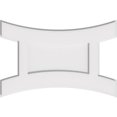 thumbnail image 1 of Ekena Millwork CMP22X14HN 14,62 x 22 Pouces Rectangle Havre Architectural Grade Médaillon de Plafond Contemporain PVC, 1 of 1