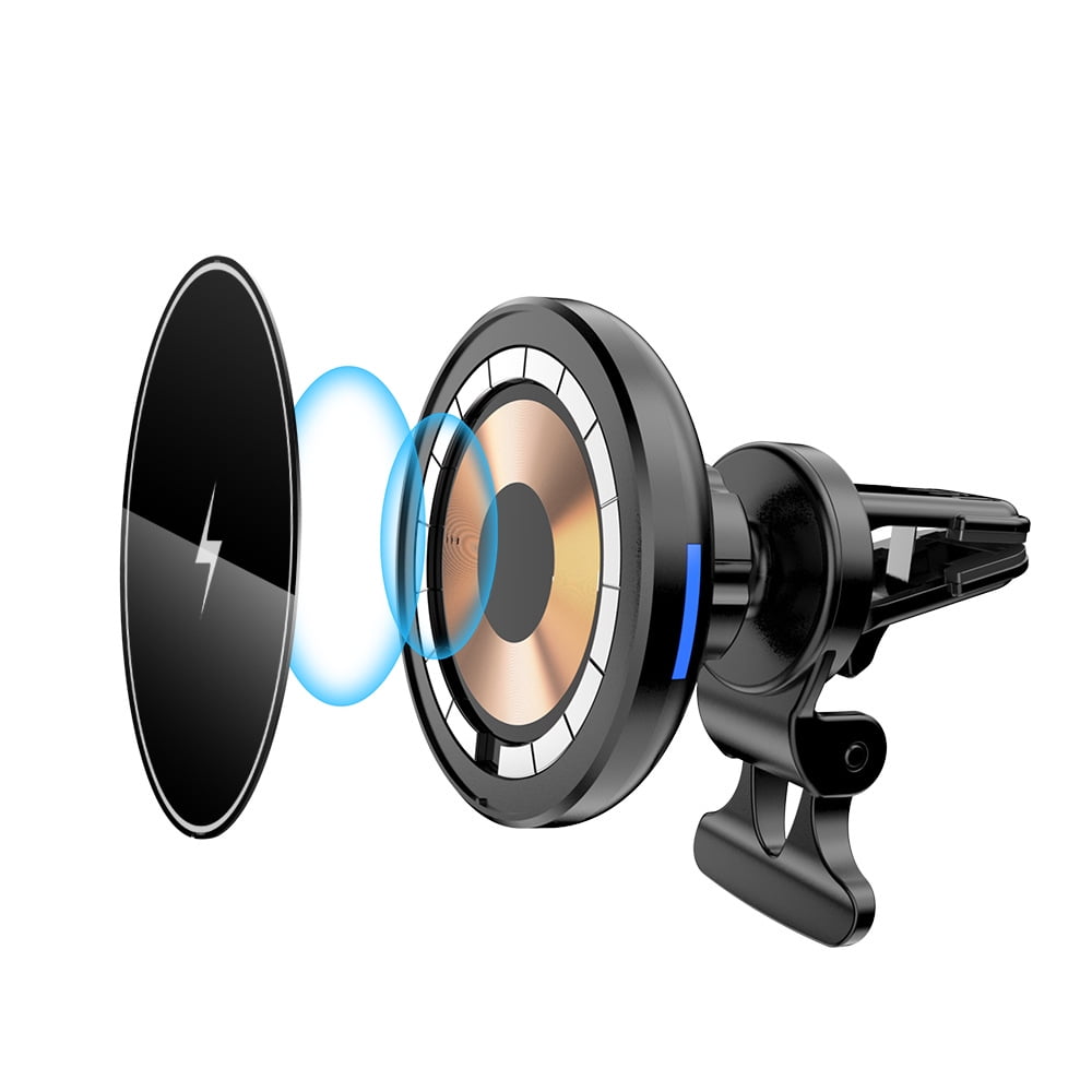 15W Magnetic Car Wireless Charger  Fast Charging  Phone Holder for MagSafe, iPhone 17/16/15/14/13/12 Car Mount
