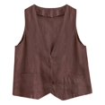 thumbnail image 4 of TJAZFJPA Gilet d'Hiver pour Femmes Grande Taille Gilet Sans Manches Gilet Gilet Gilet Gilet Gilet Gilet Gilet Gilet Gilet Gilet pour Femmes Automne Léger Gilet Grande Taille pour Femmes, 4 of 4