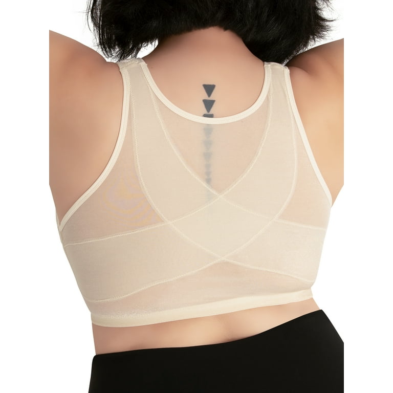 The Nora - Shimmer Support Back Lace Front-Closure Bra 