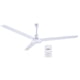 thumbnail image 1 of Ventilador De Techo 56 Pulgadas 3 Aspas De Acero Color Blanco 5 Vel 127V 65W Kingsman blanco, 1 of 7