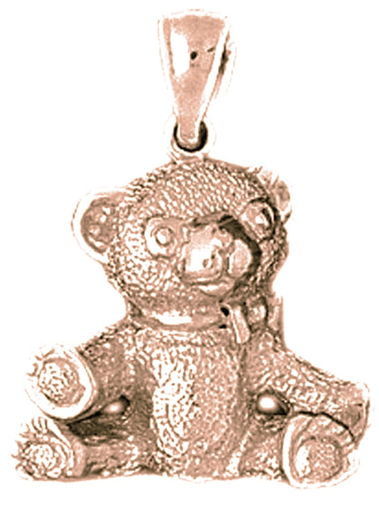 Jewels Obsession I Love You Charm Pendant 22 mm 14K White Gold I Love You Pendant