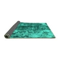 thumbnail image 2 of Ahgly Company Indoor Rectangle Abstract Turquoise Blue Modern Area Rugs, 7' x 9', 2 of 4