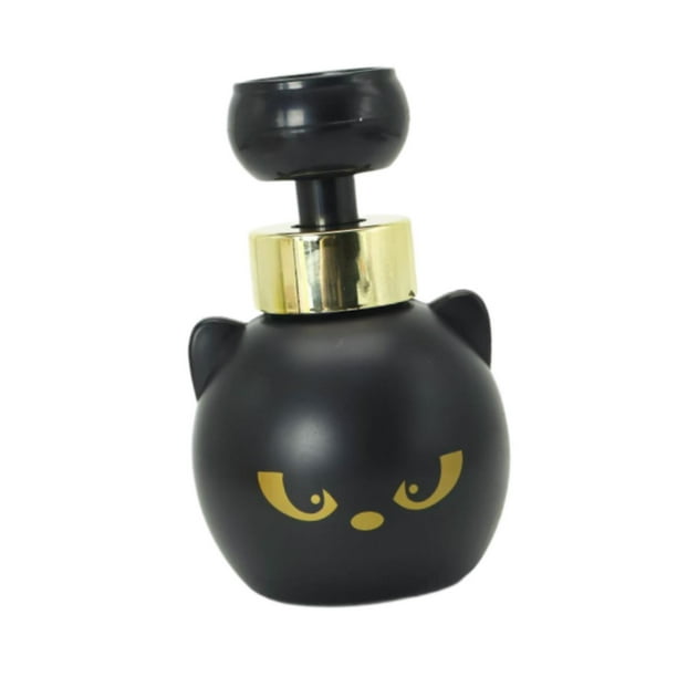 Dispensador de jabón de espuma con forma de , envase rellenable, 480 ml, moderno recipiente para jabón de manos con forma de gatito para f