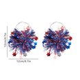 thumbnail image 3 of HengDidi Independence Day Patriotic Dangle Earrings - Red White Blue Lightweight Jewelry for Holiday Parties, Festive Accessories & Gifts (Set of 2, Multi-Theme Design), 3 of 6