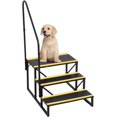 thumbnail image 1 of Towallmark RV Steps, 3 Step Stairs With Handrail And Wide Non Slip Pedals, 400LBS Capacity Heavy Duty Steel Spa Hot Tub Stairs, For Trailers Campers Pools, 1 of 5