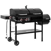 Royal Gourmet ZH3005Y 2-Burner Gas and Charcoal Combo Grill with Offset Smoker & Side Burner