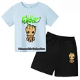 thumbnail image 5 of Conjunto de camiseta y camisa de Groot con dibujos animados para niños, camiseta de secado rápido, bonita, para niñas y niños de 3 a 14 años, 5 of 5