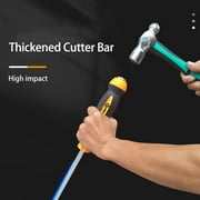 Multipurpose Slotted Screwdriver High Impact, Anti-Skid, Rubber Handle with Super Large Long Rod and Hammer Head for Workshop Repairs in Metric System