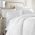 thumbnail image 1 of Nestl Bedding 7-Piece King Duvet Cover and Bed Sheet Set - Includes Duvet Cover, Flat Sheet, Fitted Sheets, 2 Pillowcases and 2 Pillow Shams - Complete Luxury Soft Microfiber Bedding Set, White, 1 of 6