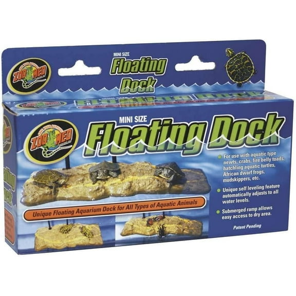 Zoo Med Floating Turtle Dock, Mini - 5 Gallon Tanks - (8" Long x 3.5" Wide)