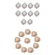 thumbnail image 1 of 10pcs Oval Ftback Acrílico Crystal Rhinestone Botón Ribbon, 1 of 9