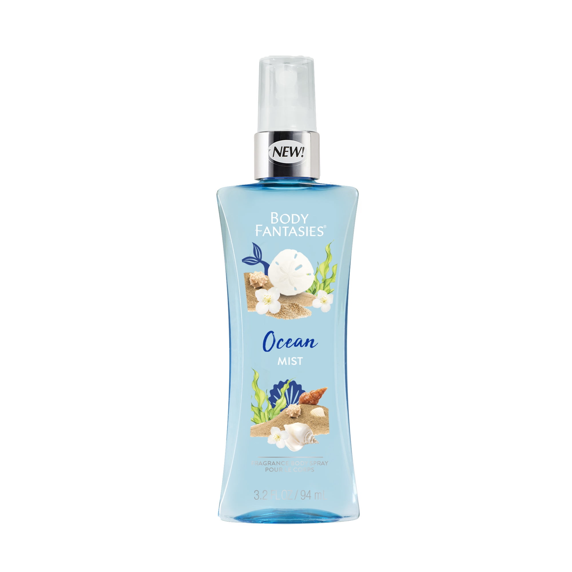 Body Fantasies Ocean Mist Fragrance Body Spray, 3.2oz