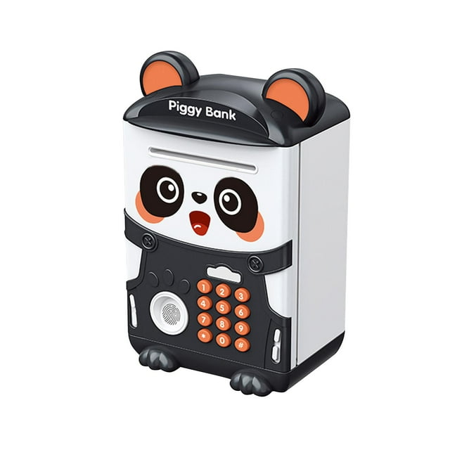HILABEE Electronic Panda Piggy Bank ATM Machine Early Learning Security Box Money Saving