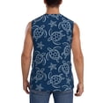 thumbnail image 4 of Balery Sea Turtle Camisetas sin mangas para hombre, absorbe la humedad y protege contra el mal olor.-X-Large, 4 of 7