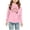 Pink, variant on Kids Sweatshirt Boys Girls Hooded Christmas Print Pullover Hoodies