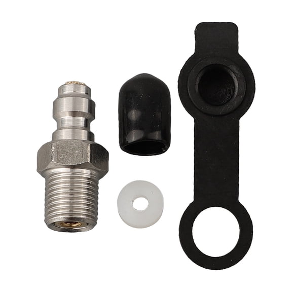 1 Piece 8mm Quick Connect Check Valve PCP Filling Connector With One-way Valve (M10*1 Male With Filter Element Dust Cap)