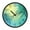 Blue and Green Gradient, variant on Voice Activated Clock with Glow Light 12 Inch Large Silent Wall Clock Battery Operated for Home Decor Colorful Field Of Wildflowers