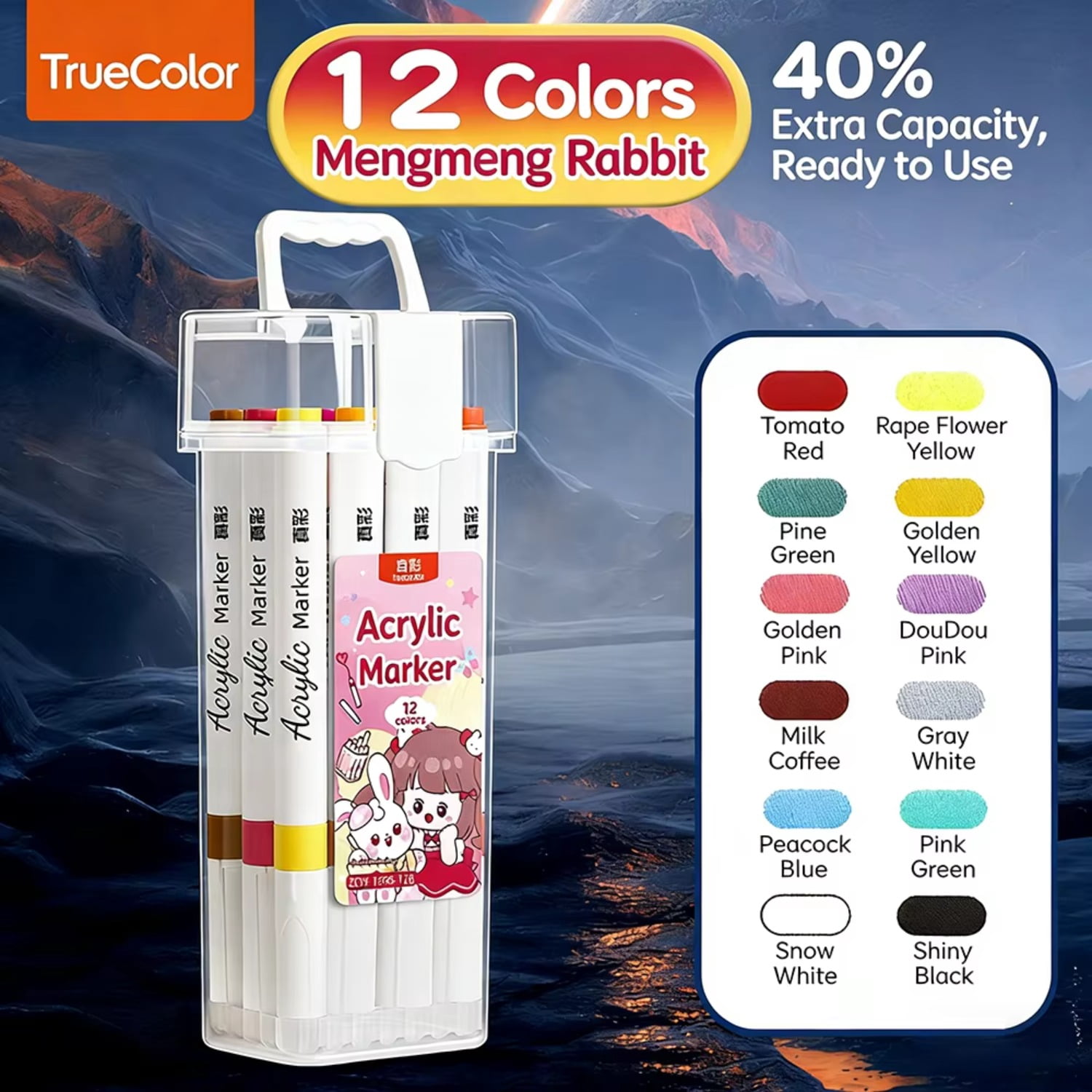 Colors Acrylic Paint Markers Set No Shake No Press Design Opaque Ink With Layering Ability For Artists Painters Painting Graf