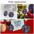 thumbnail image 3 of Christmas Ceramic Ornament Stained Glass-style Snowman 3" Ceramic Christmas Ornament Let It Snow Snowman Collectible Present Gift Xmas Tree Decoration Xmas Gift, 3 of 8