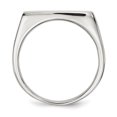 thumbnail image 2 of Sterling Silver Engravable Men's 12.2 x 18 Solid Back Signet Ring, 2 of 3