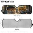 thumbnail image 5 of Uorisanigo Windshield Sun Shade,Auto Sunshade for 2007-2024 Wrangler Rubicon Sahara TJ JK JKU 2 & 4 Door,Cute Cat Animal Driving Sun Shade Windshield Cover for Jeep,UV Ray & Heat Block, 5 of 7
