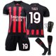 thumbnail image 1 of XLBlack 19A2023 Conjunto de uniformes de fútbol para niños de nuevo diseño con protectores de calcetines y rodillas para niños y niñas Ibrahimovic 11 # Theo 19 # Traje de jersey del equipo de fútbol para esquí esquí Gafas de esquí, 1 of 1