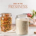 thumbnail image 4 of kitchentoolz 1 Gallon Glass Mason Storage Jars with Airtight Lids & Measurment Marks, Super Wide Mouth Canning Jars with Large Capacity for Pickles,, 4 of 7