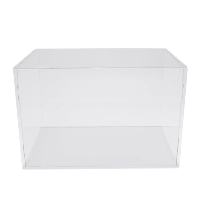Vogacara Vitrina acrílica transparente Modelo a prueba de polvo Figuras Caja de presentación 40x30x30cm Juguetes