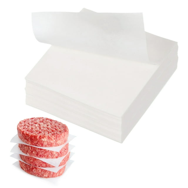 Uxcell 500 Pcs Hojas de papel pergamino sin blanquear para hornear, cuadrados de 2.4 pulgadas, papel de pulpa antiadherente para hornear, asar o almacenar carne, blanco