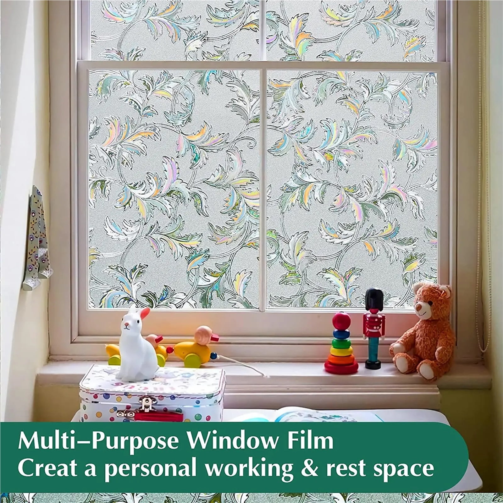 Window Privacy Film Window Privacy Film Decorative Window Clings UV Blocking Window Coverings Static Cling Non Adhesive Door Window Stickers Pebble
