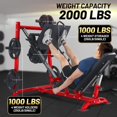 thumbnail image 4 of Leg Press Machine, Home Gym with Leg Press,Professional Adjustable Strength Training Leg Machines with 4 Weight Plate Storage Holders for Full Lower Body Workout, 4 of 9
