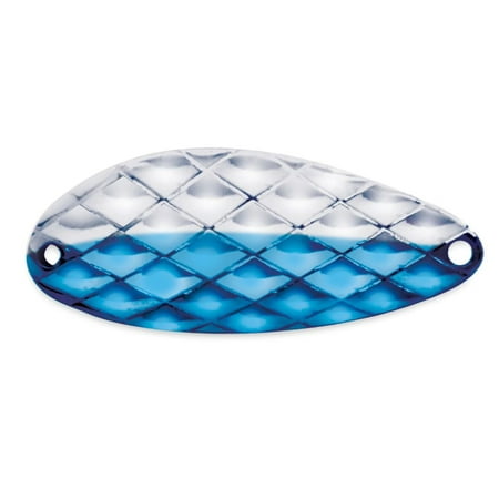 UPC: 0048515036466 | Acme Tackle Little Cleo Fishing Spoon Hammered Nickel & Blue 1/3 oz.