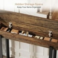 thumbnail image 6 of Tribesigns 41" Wood Console Table with Storage, Industrial Small Entryway Table with Mesh Metal Legs, 6 of 7