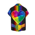 thumbnail image 5 of UVEASISHA Gay Pride Button Down Shirts for Men,Men's Beach Shirts Gay Pride Rainbow Summer Short Sleeve Vacation Shirt Gift 2025,Multicolor,S, 5 of 5