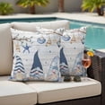 thumbnail image 5 of Summer Gnome Pillow Covers 2 Pack Ocean Shell Starfish Pillowcase Waterproof Outdoor Throw Pillow Cover for Patio Garden Square Cushion 26”x26”, 5 of 9