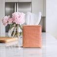 thumbnail image 4 of PILLOWPIA James Stonewashed Linen Tissue Box Holder, Sandalwood, Decorative Home Accessory, 4.5" L x 4.5" W x 5.5" H, 4 of 7