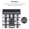 thumbnail image 3 of 2X Carte de Déclenchement 17 Ports 6Pin Module d'Affichage LED Carte Serveur 6Pin à 8Pin Câble pour 1200W PSU GPU BTC Mining, 3 of 5